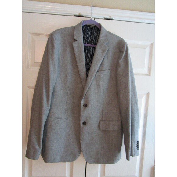 Banana Republic Blazer Mens 42R Slim Fit Herringbone Sport Coat Jacket - Picture 1 of 13